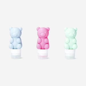 TRAVEL BOTTLES SILICONE BEAR 60 ML IN EVA