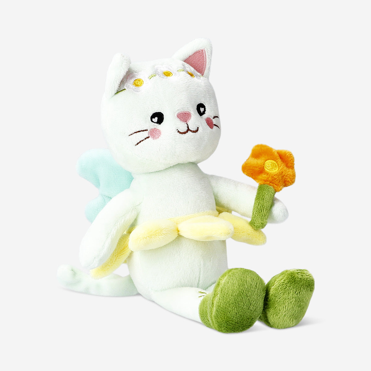 TEDDY CAT DRESSED AS FAIRY 25CM