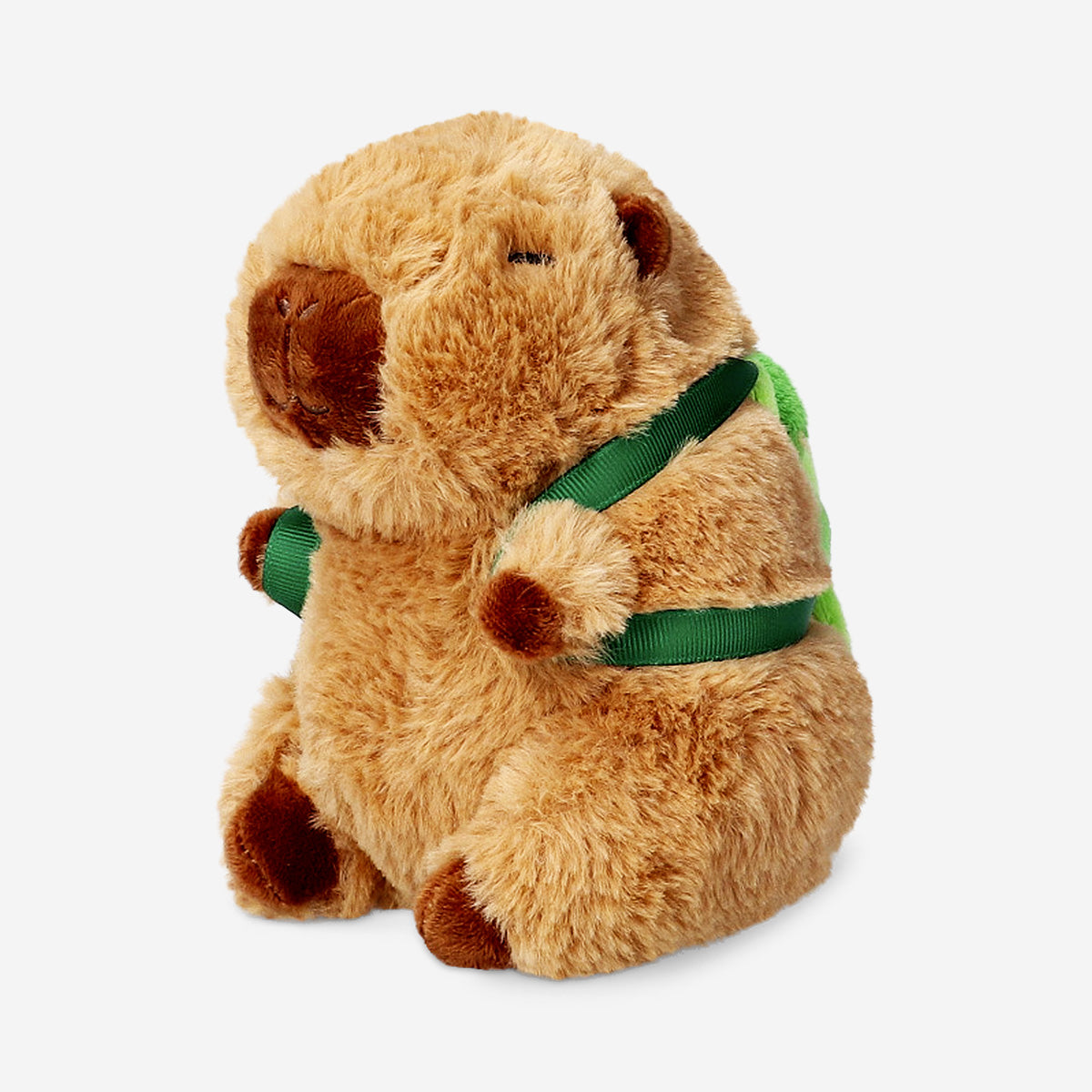 TEDDY CAPYBARA WITH TORTOISE BACKPACK 15CM