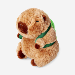 TEDDY CAPYBARA WITH TORTOISE BACKPACK 15CM