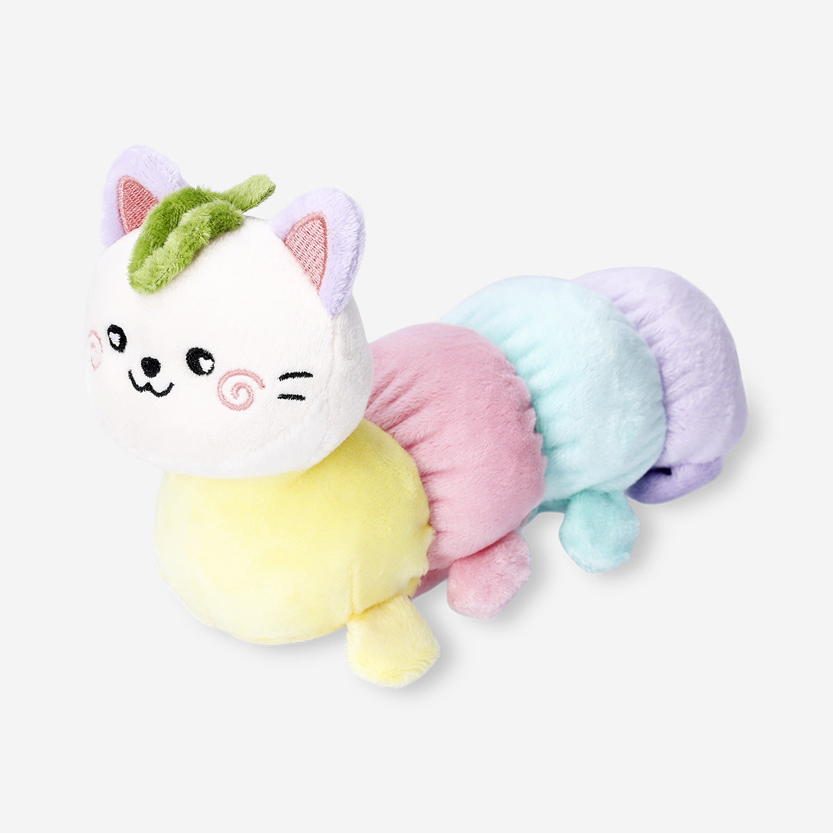 TEDDY CAT CATERPILLAR 20CM