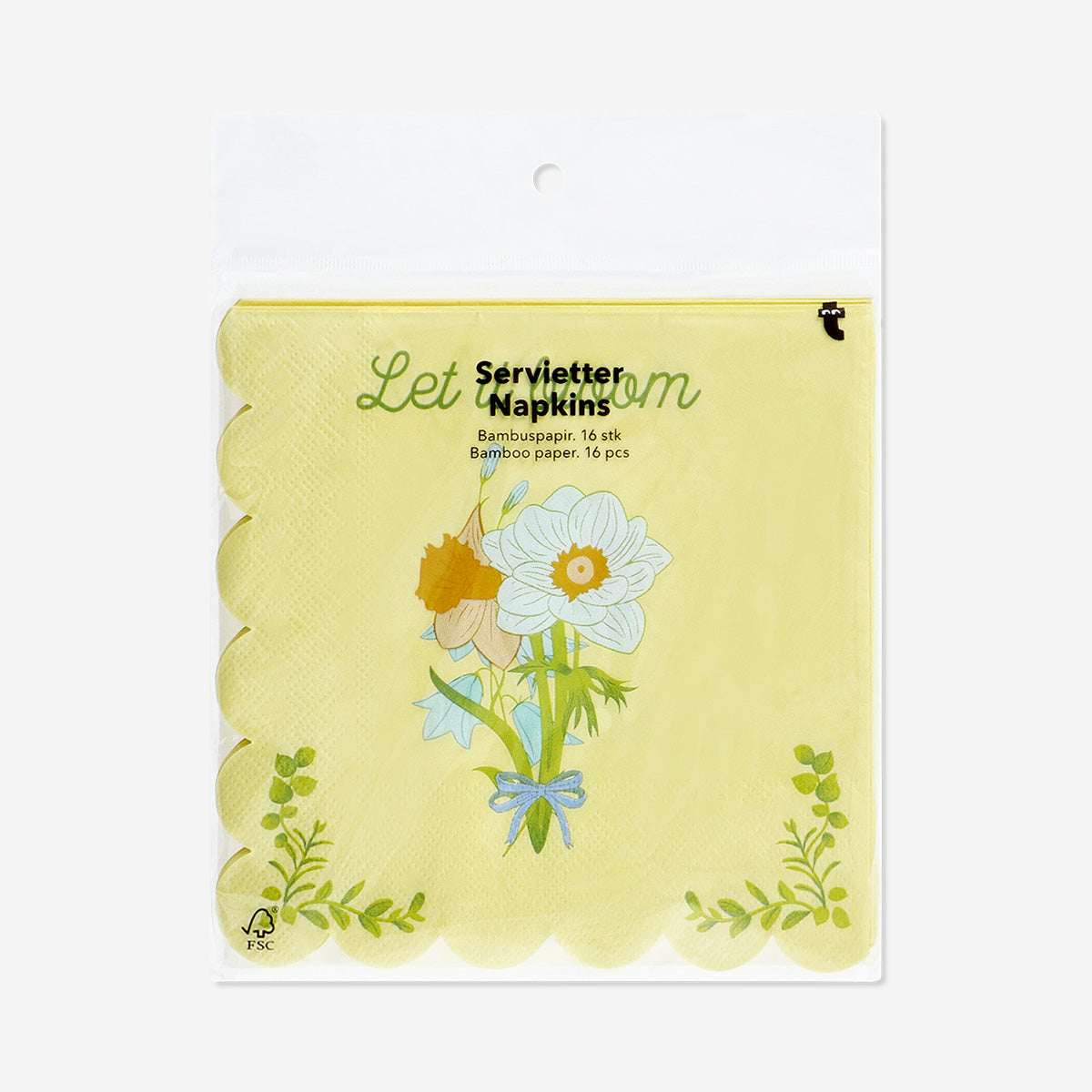 Daffodil Easter napkins - 16 pcs