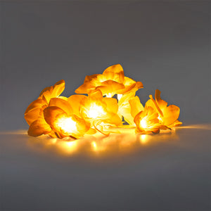 Çiçek Şeklinde Sarı LED Işık Zinciri