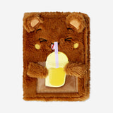 A5 plush bear notebook
