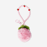 Peluş Pembe Çilek Anahtarlık