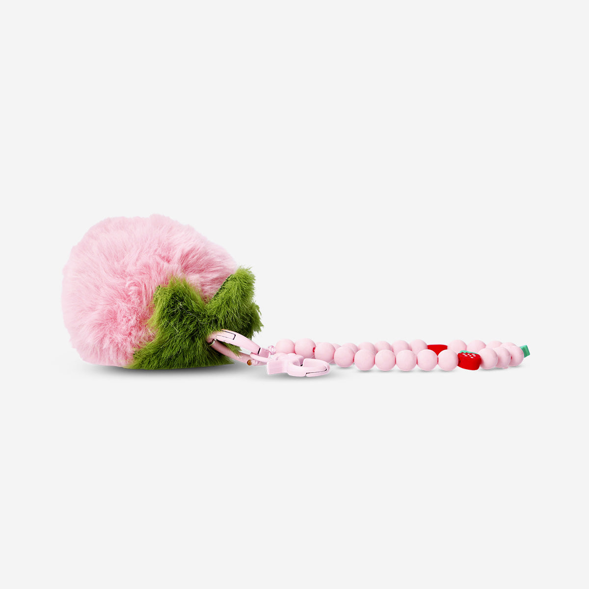 Peluş Pembe Çilek Anahtarlık