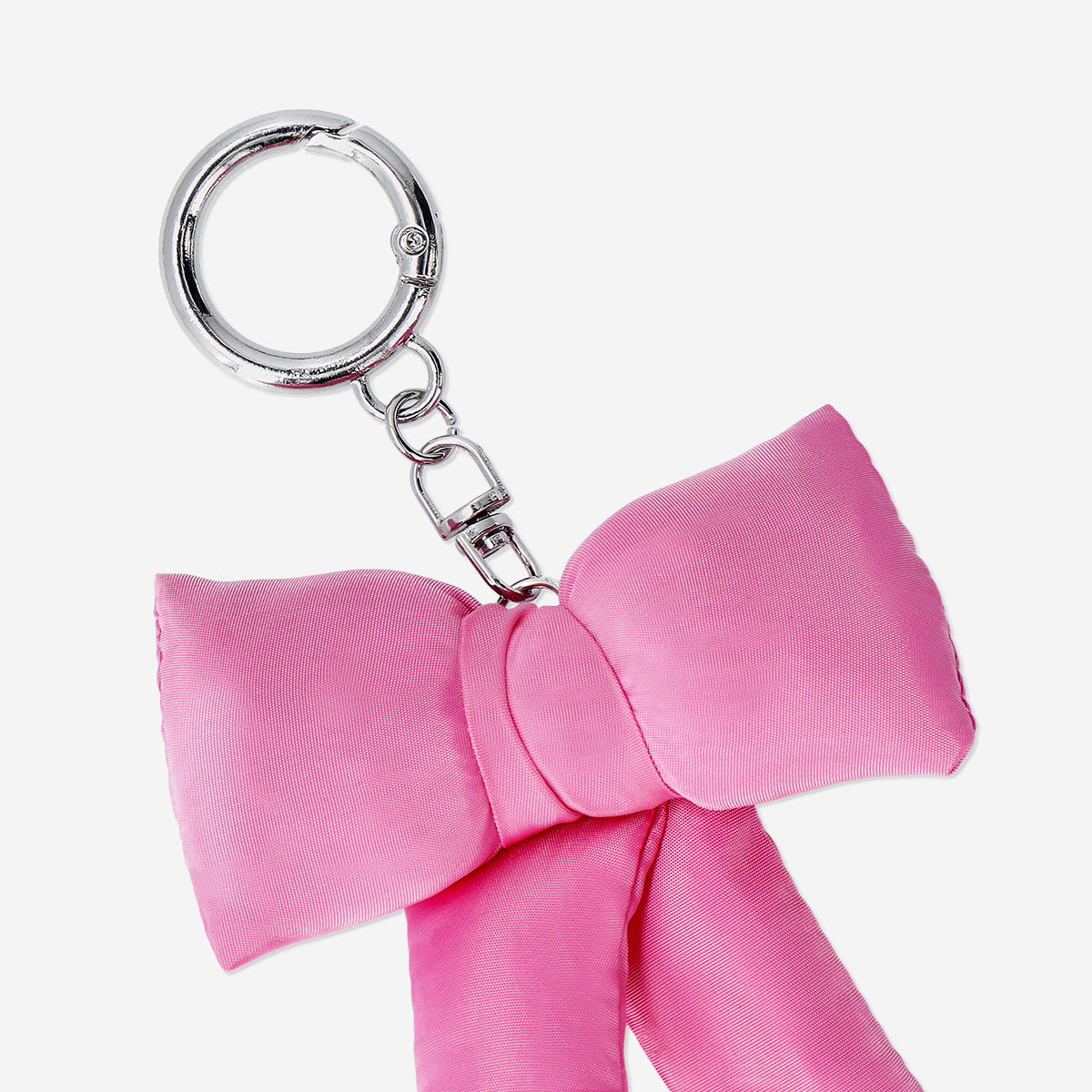 Key ring - Fluffy pink bow