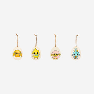 Kendin Yap 4'lü Ahşap Süs