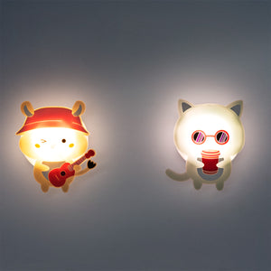 Cosy animal wall lamps - 2 pcs