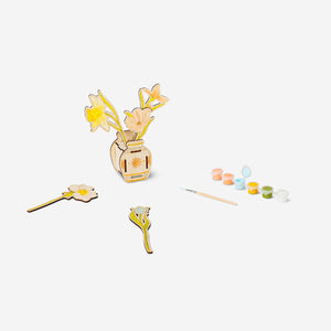 Kendin Yap Ahşap Çiçek Buketi