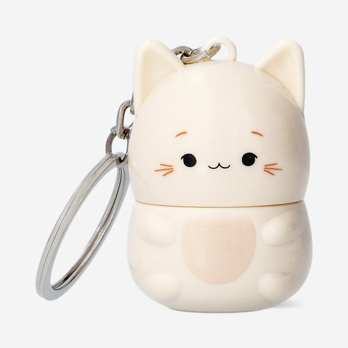 Cat keyring with lip balm - Vanilla fragrance