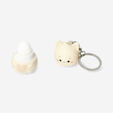 Cat keyring with lip balm - Vanilla fragrance