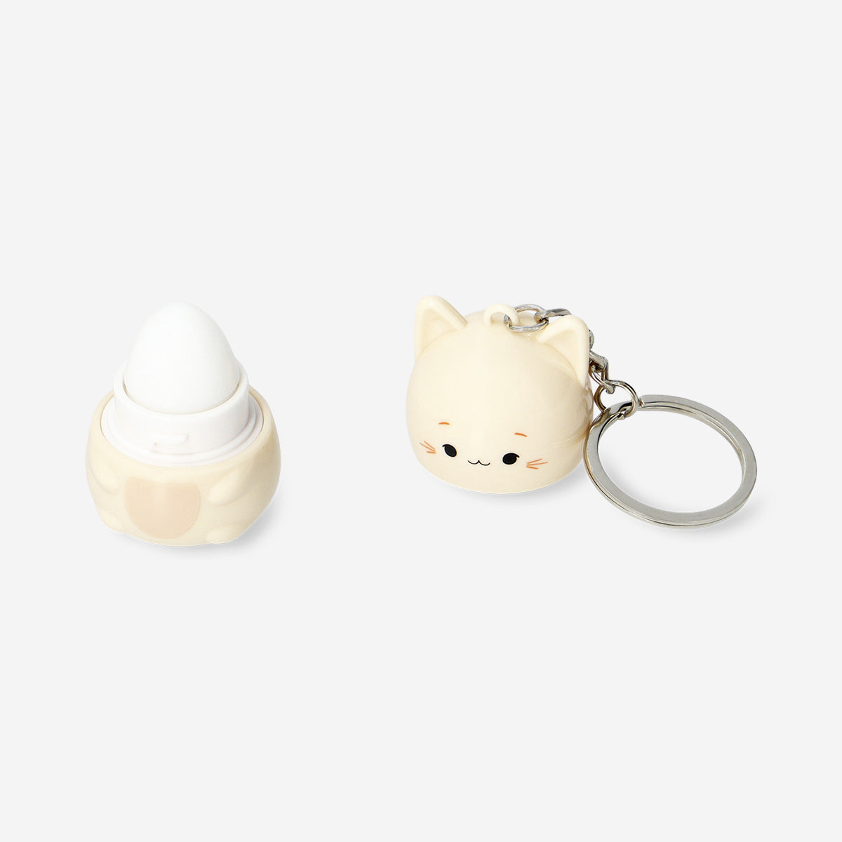 Cat keyring with lip balm - Vanilla fragrance