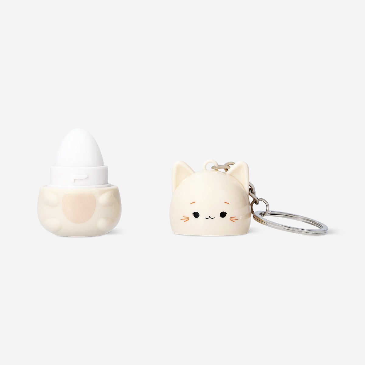 Cat keyring with lip balm - Vanilla fragrance