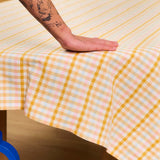Multi coloured gingham tablecloth - 140x220 cm