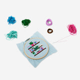 Embroidery kit - Bookshelf motif
