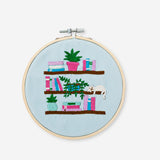 Embroidery kit - Bookshelf motif