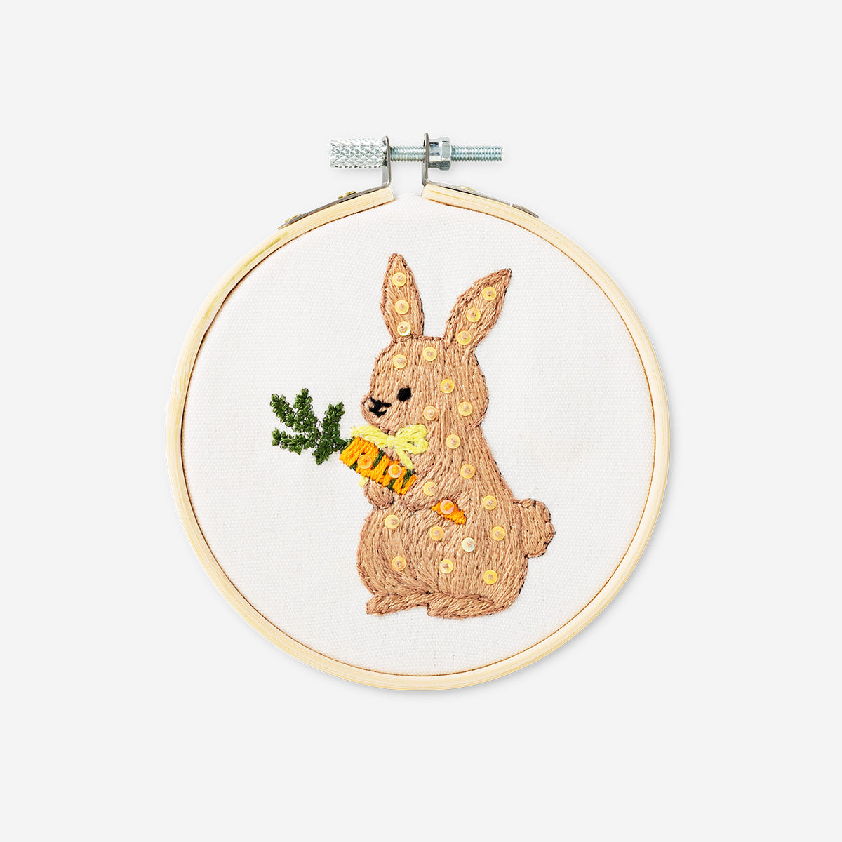 Embroidery kit - Bunny with sequins