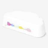Cloud-shaped candyfloss bath fizzer