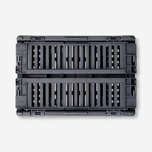 Grey collapsible storage box - 15 cm