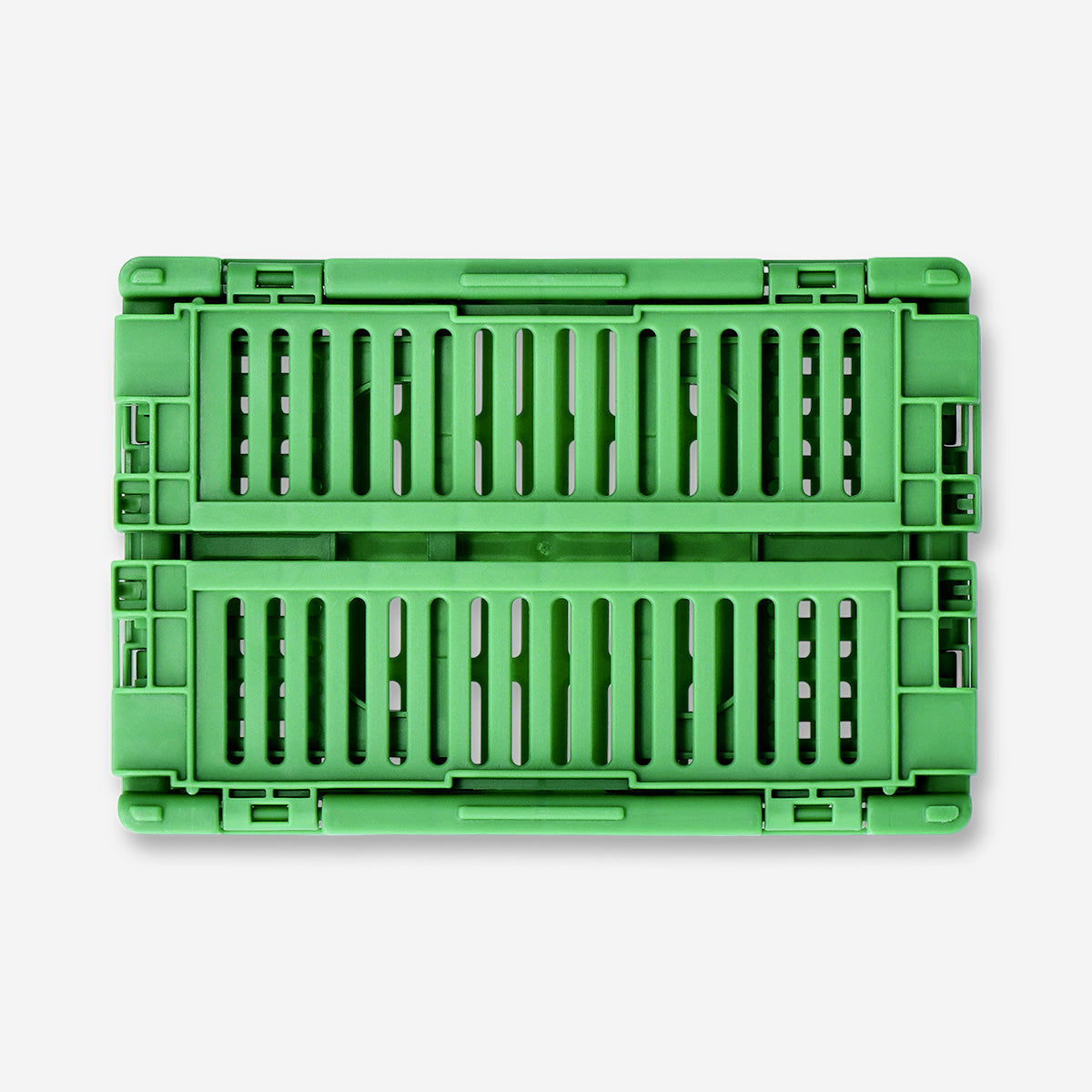 Green collapsible storage box - 15 cm