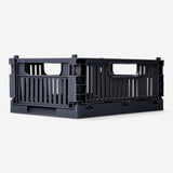 Grey collapsible storage box - 22 cm