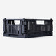 Grey collapsible storage box - 22 cm