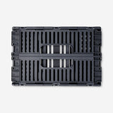Grey collapsible storage box - 22 cm