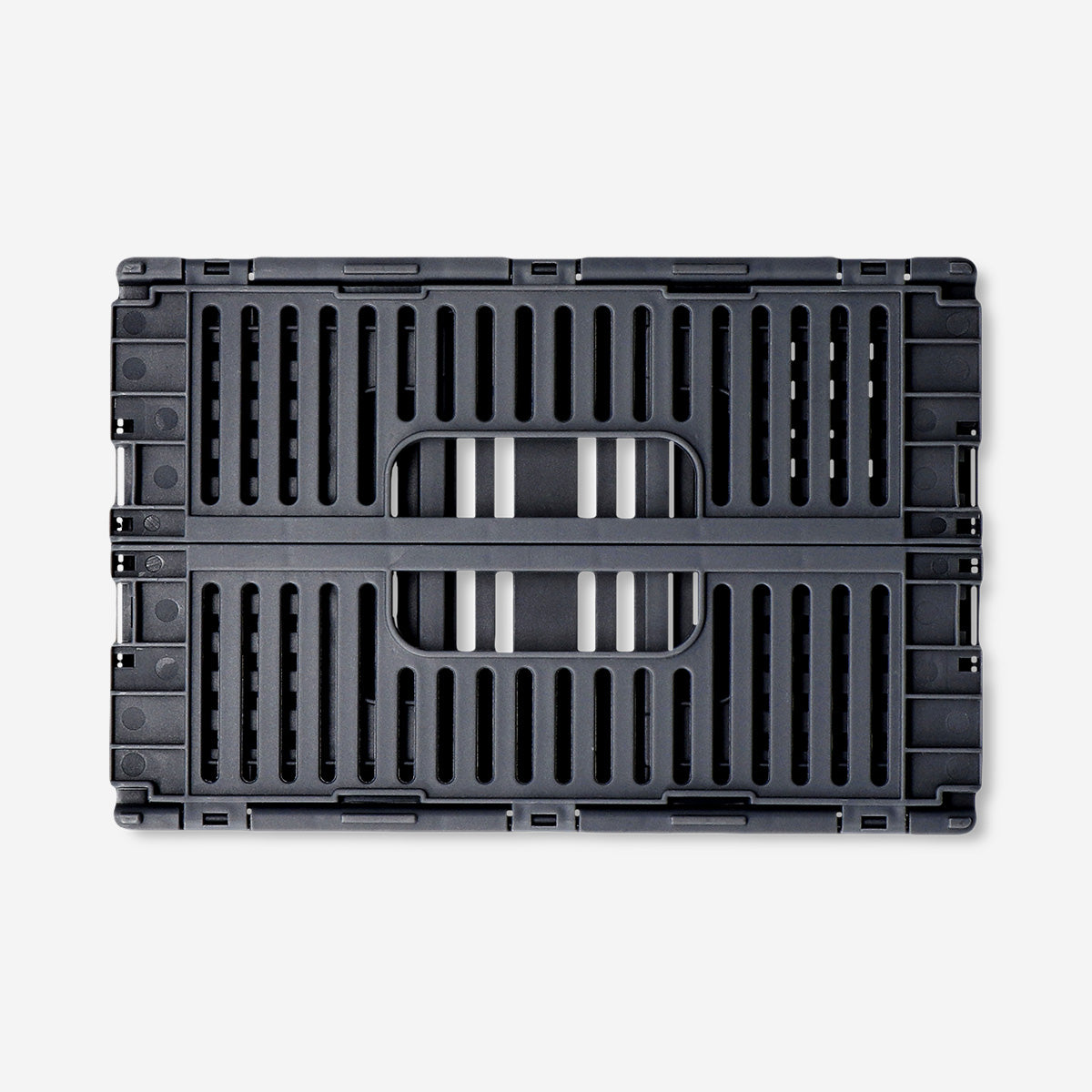 Grey collapsible storage box - 22 cm