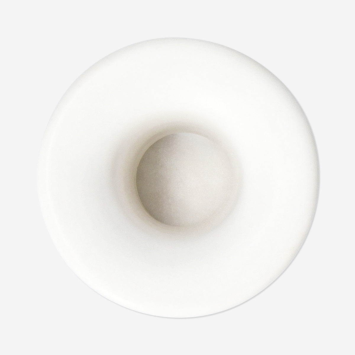 White toothbrush holder - 4 cm