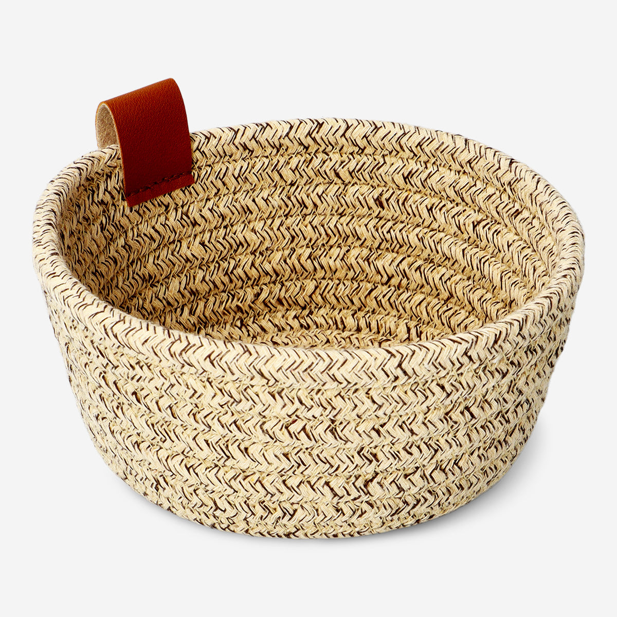 Brown rope basket - 15 cm
