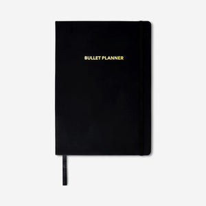 A4 bullet planner with black cover