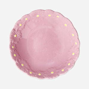 Pink flower bowl - 19 cm