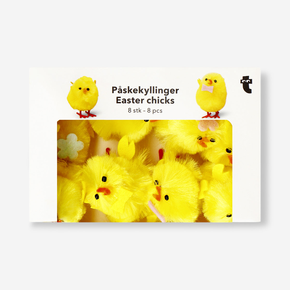 Mini yellow Easter chicks - 8 pcs