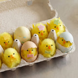 Mini yellow Easter chicks - 8 pcs