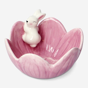 Çiçek Şeklinde Tavşan Detaylı Kase