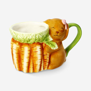 Havuç Tutan Tavşan Seramik Kupa