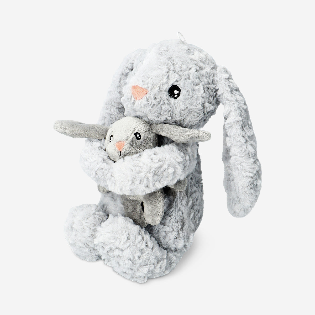 Plush toy - Grey bunny with baby