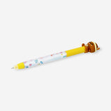 Erasable ballpoint pen with bear topper