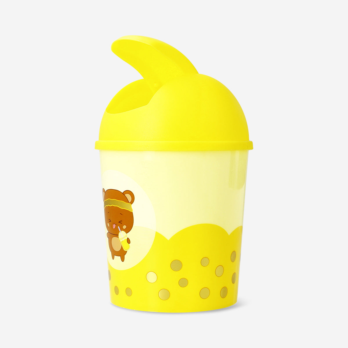 Bubble Tea Şeklinde Masaüstü Çöp Kovası