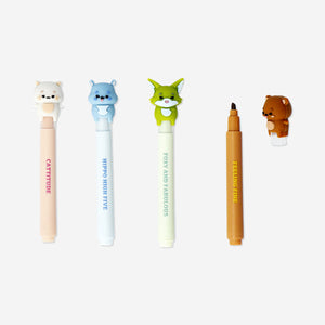 Animal highlighters - 4 pcs