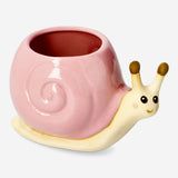 Ceramic snail flowerpot