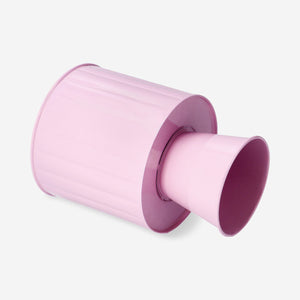 Elevated blue metal plant pot - 12 cm