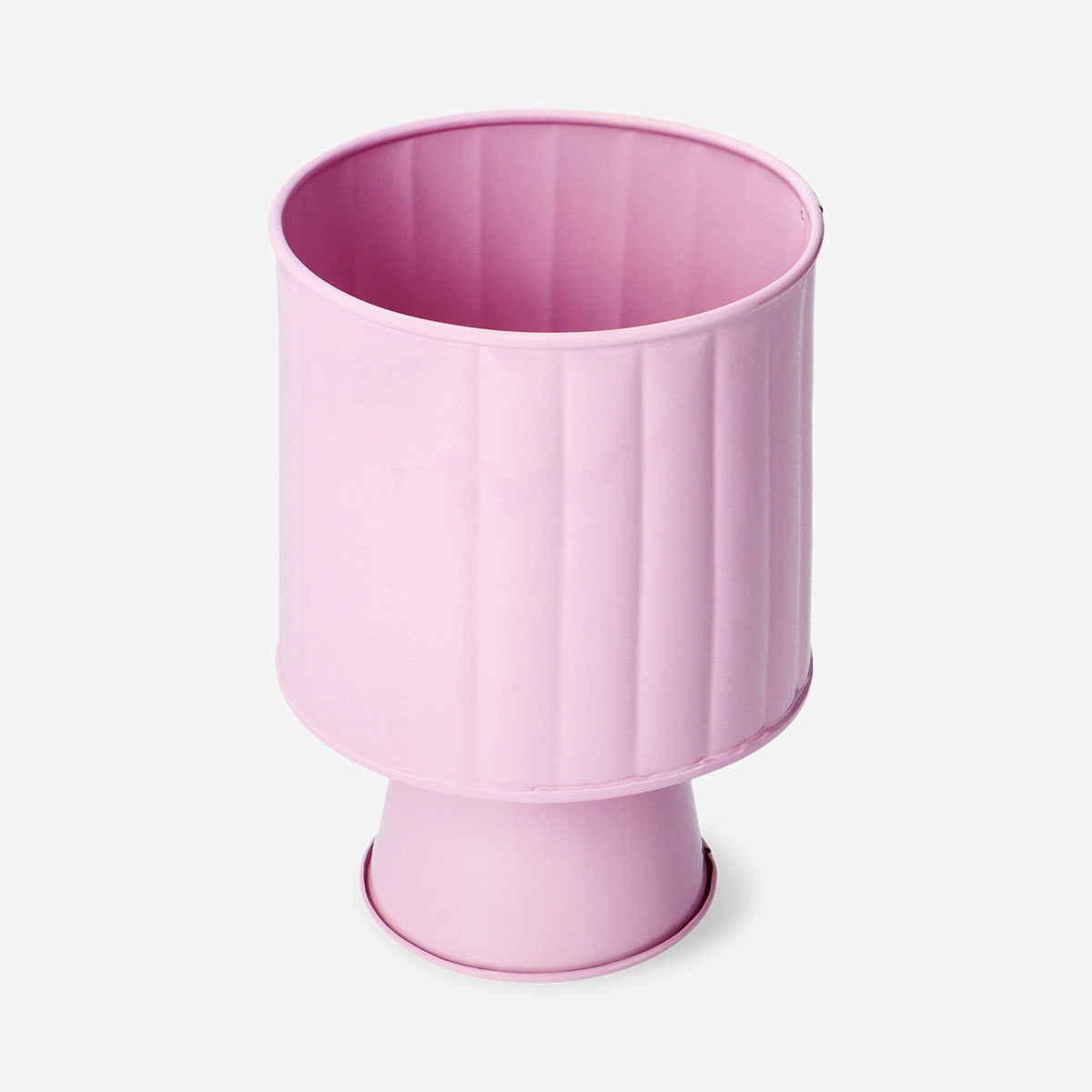 Elevated blue metal plant pot - 12 cm