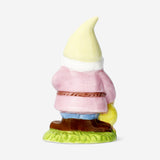 Small pink garden gnome - 9 cm
