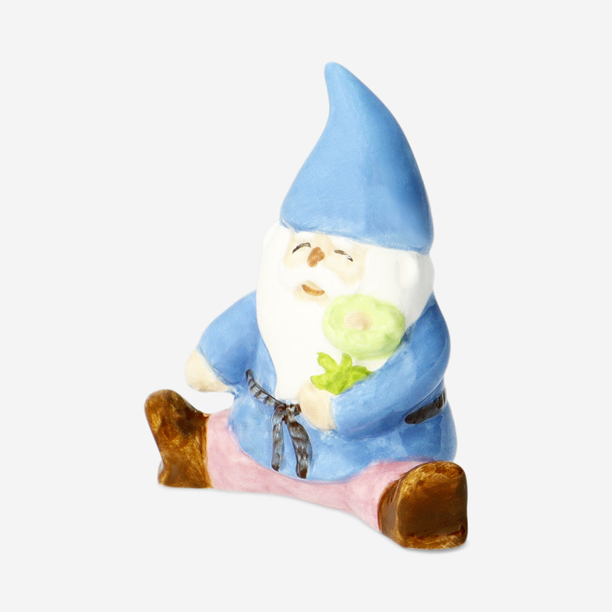 Small pink garden gnome - 8 cm