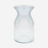 Clear glass vase - 19 cm