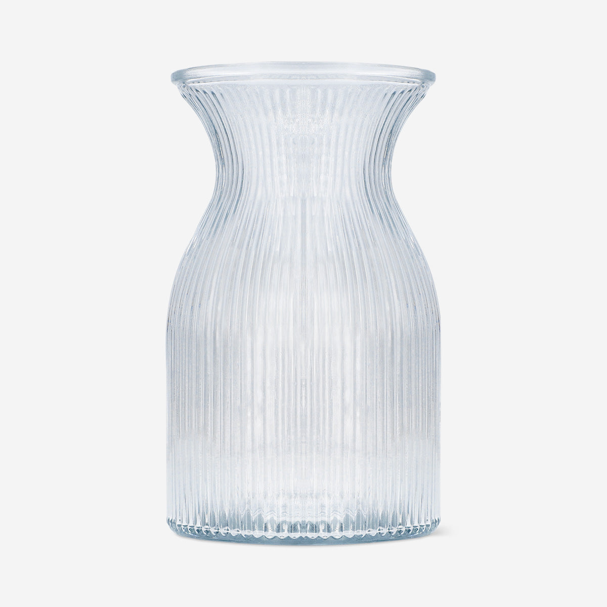 Clear glass vase - 19 cm