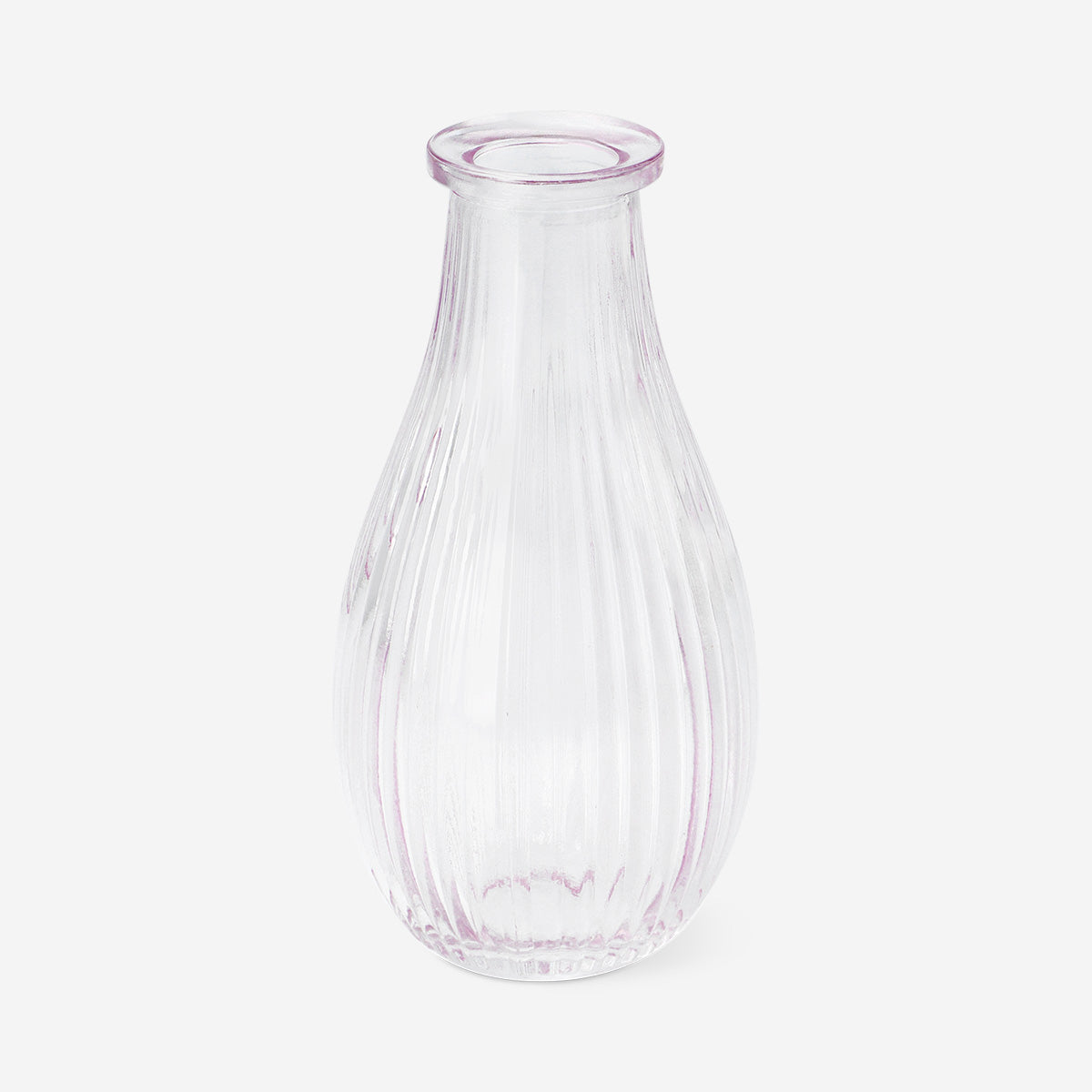 Clear glass vase - 14 cm