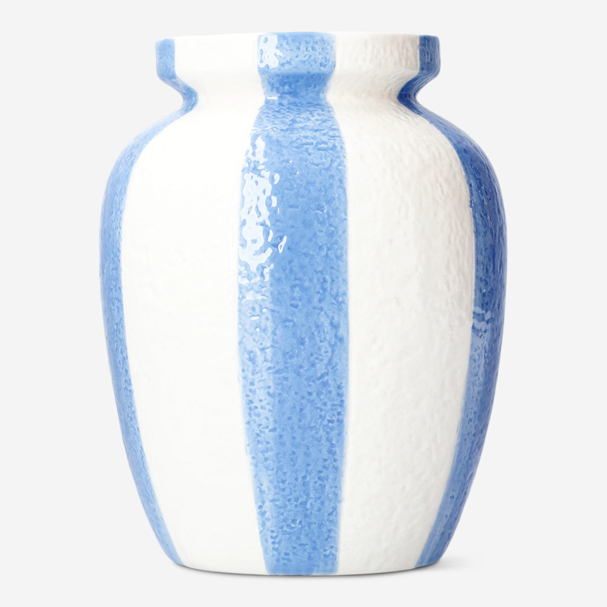 Vase with blue stripes - 20 cm